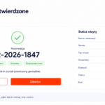Potwierdzenie przybycia